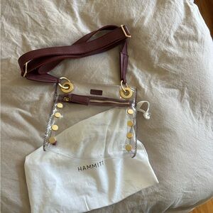HAMMITT clear gameday bag maroon and gold